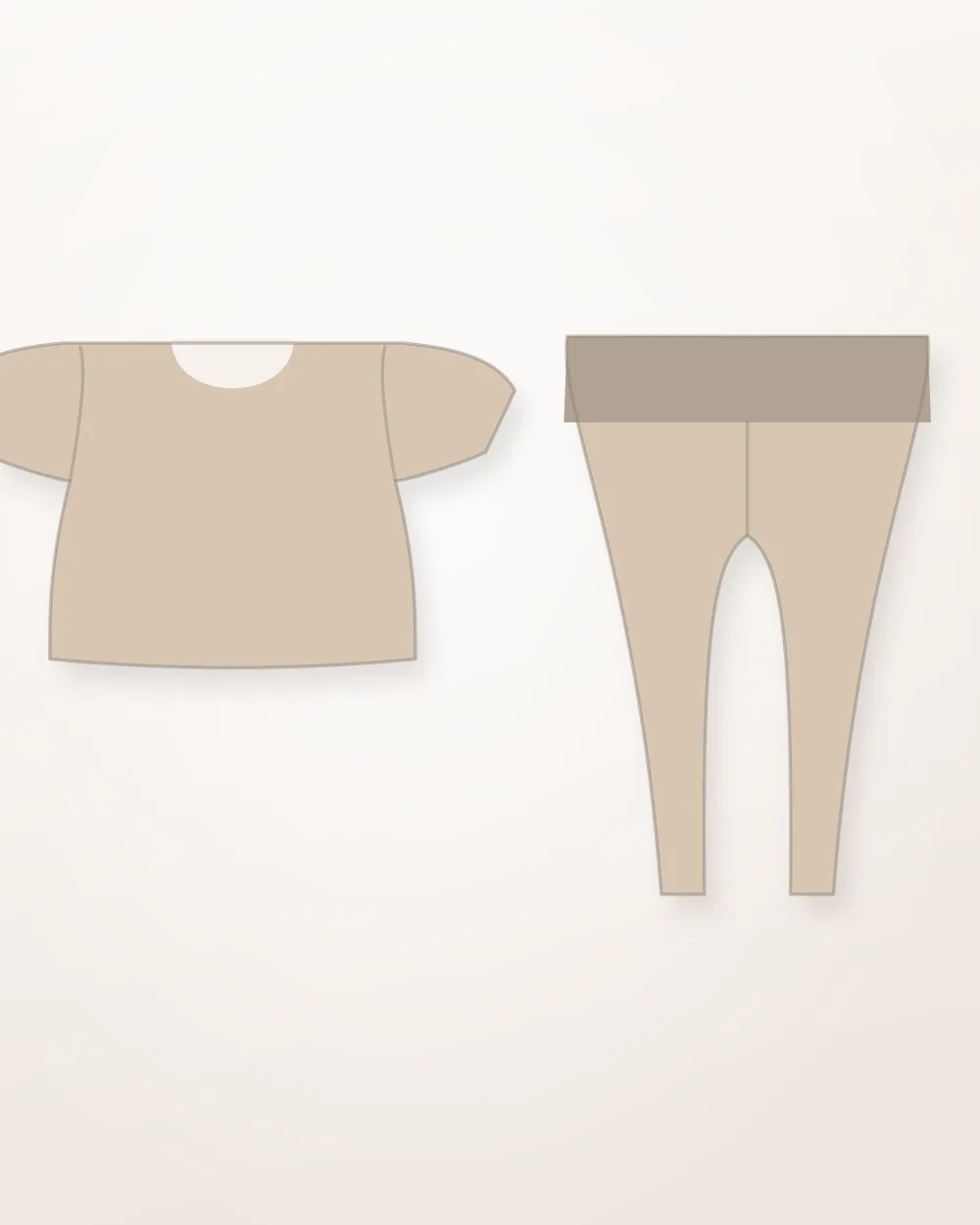 Ribbed Co-ord Set, sample illustration